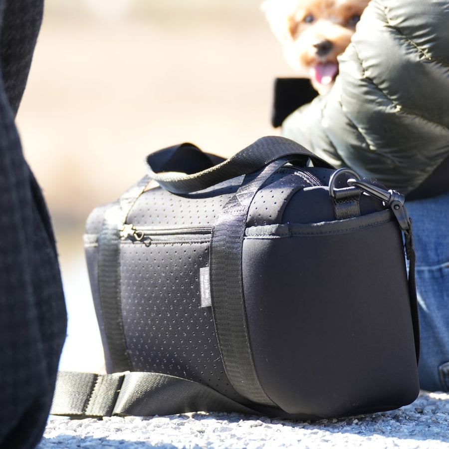 【おやつケースが付いてくるキャンペーン実施中】 犬のお散歩バッグ（ブラック）