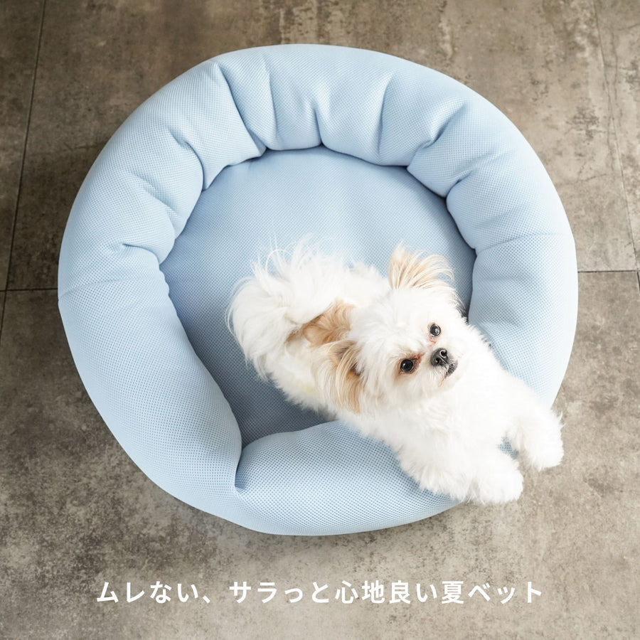 夏の冷え対策セット（日本製高通気サマーベッド＋モコふわブランケット）★Sサイズのみご予約:7月中旬入荷予定