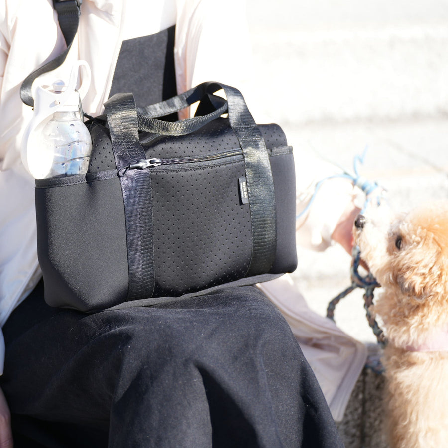 【おやつケースが付いてくるキャンペーン実施中】 犬のお散歩バッグ（ブラック）