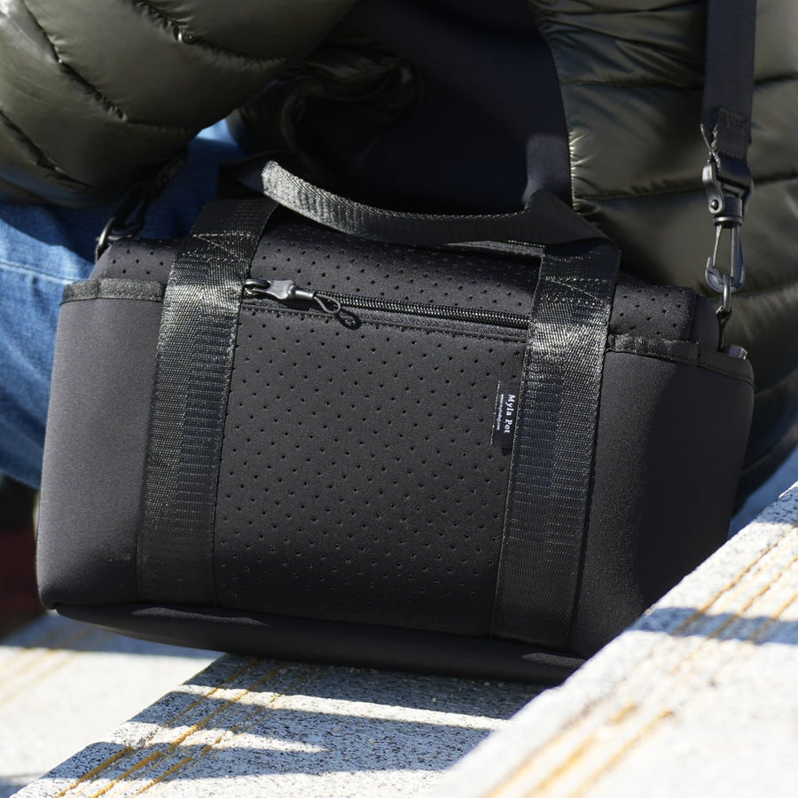 【おやつケースが付いてくるキャンペーン実施中】 犬のお散歩バッグ（ブラック）