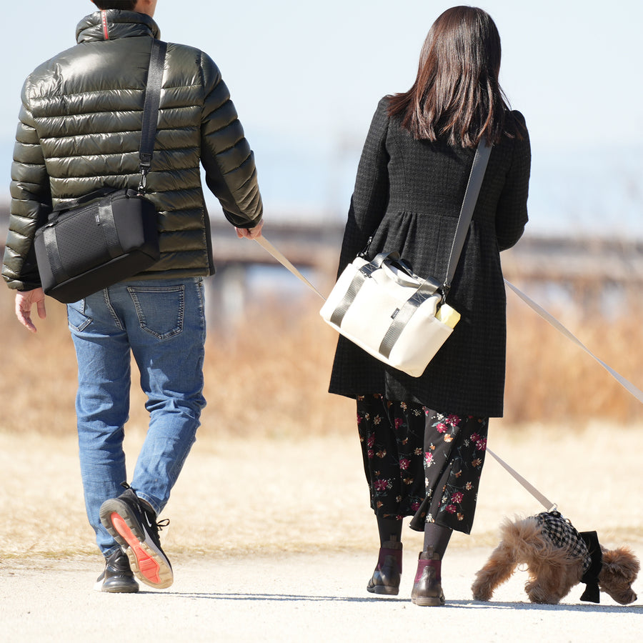 犬のお散歩バッグ【クリーム＆モカ 予約受付中】